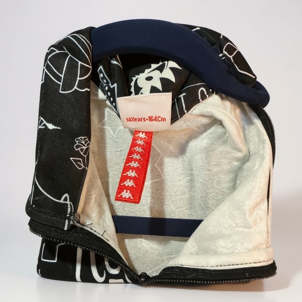 Kappa Black and White Zip-Up Jacket - Picture 2 of 4